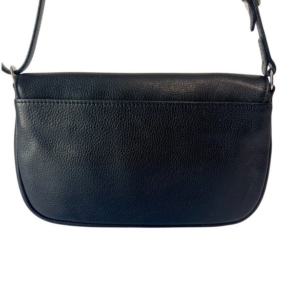 Longchamp Le Foulonné Vintage Y2K Black Leather Convertible Crossbody Bag - Picture 4 of 11